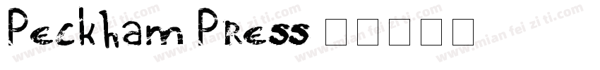 Peckham Press字体转换